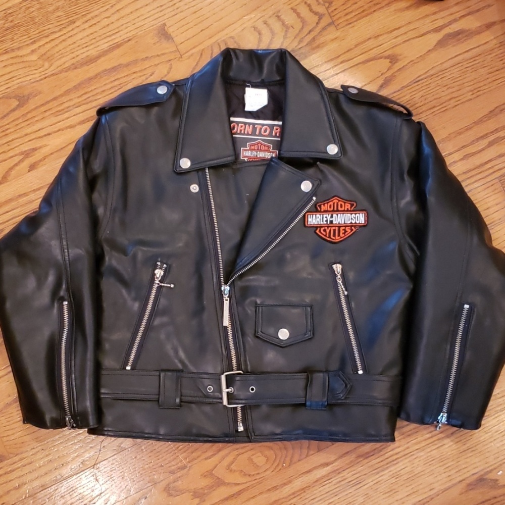 Hardley Davidson's faux leather jacket